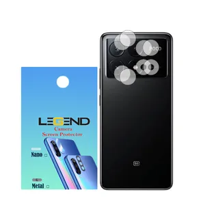 محافظ لنز دوربین لجند مدل نانوگلس مناسب برای گوشی موبایل شیائومی Poco X6 Pro بسته 2 عددی