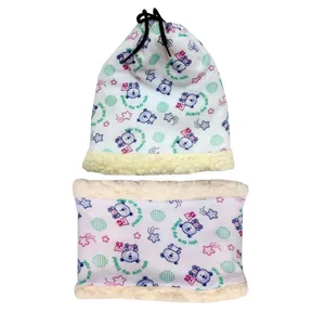 ست کلاه و شال گردن بچگانه کد 990983