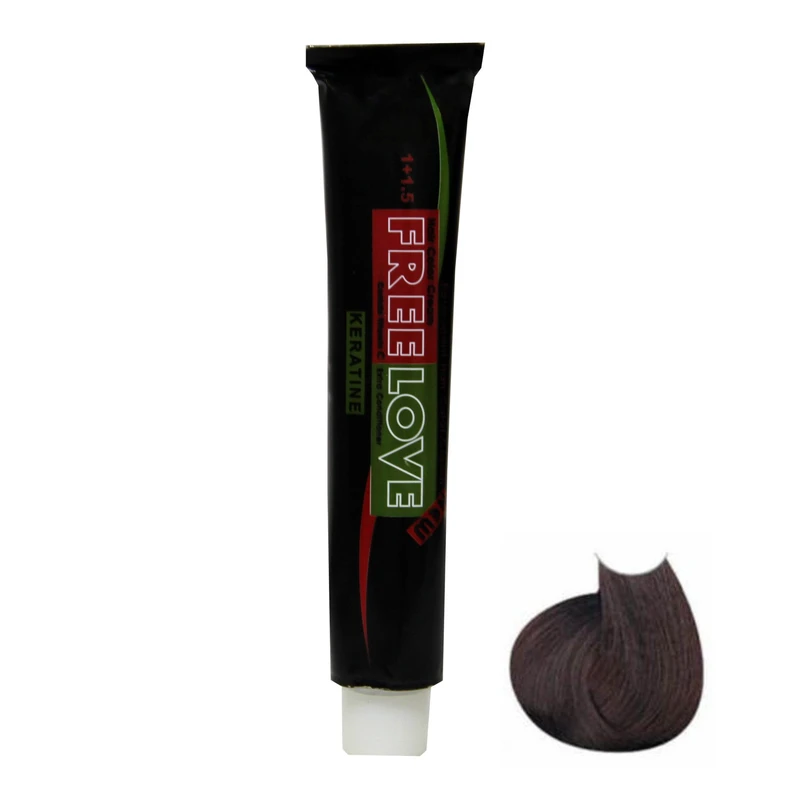 رنگ مو فیری لاو سری طبیعی مدل Keratin شماره 6.1 حجم 100 میلی لیتر رنگ بلوند تیره دودی