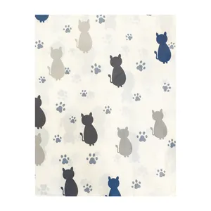 ملحفه آدنو مدل Cat کد IR49 یک نفره سایز 90x200 سانتی متر