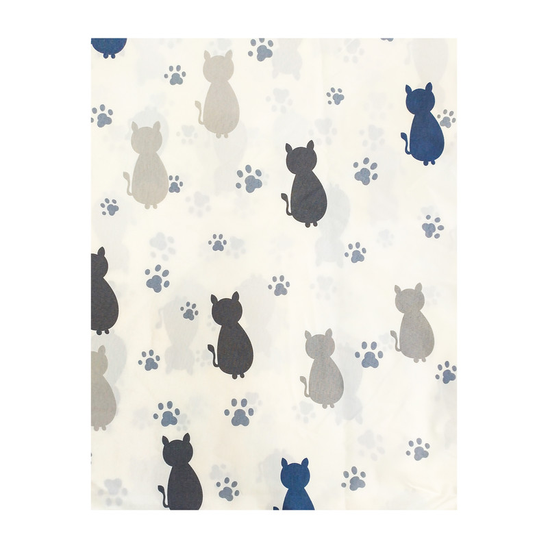 ملحفه آدنو مدل Cat کد IR49 یک نفره سایز 80x180 سانتی متر