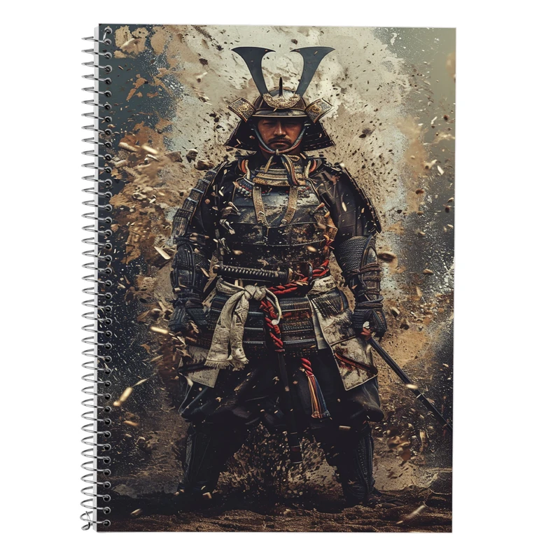 دفتر زبان 50 برگ مدوپد مدل دو خط طرح حیوانات جنگجو کد DF14890