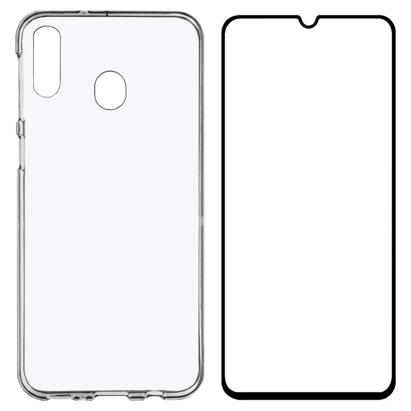 کاور مدل BLKN مناسب برای گوشی موبایل سامسونگ Galaxy A20 به همراه محافظ صفحه نمایش