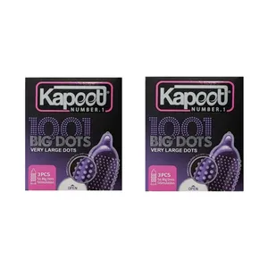 کاندوم خاردار کاپوت مدل بیگ دات دو بسته 3 عددی