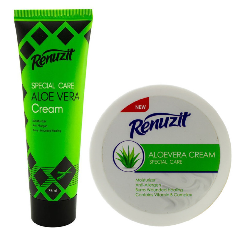 کرم مرطوب کننده رینوزیت مدل آلوئه ورا حجم 200 میلی لیتر به همراه کرم مرطوب کننده مدل آلوئه ورا حجم 75 میلی لیتر