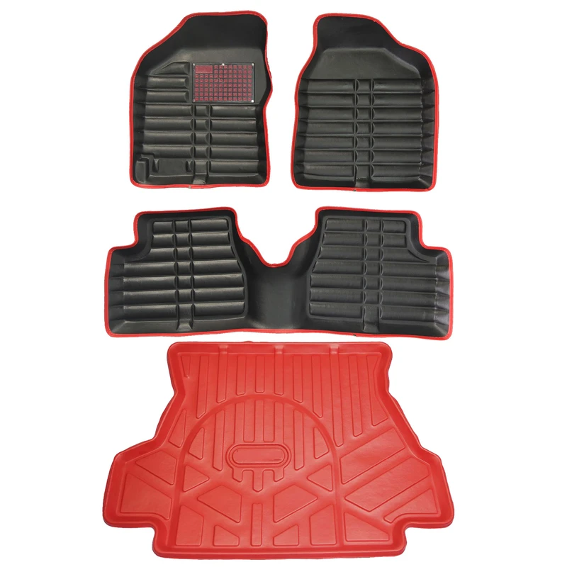 کفپوش سه بعدی خودرو لوکس سهیل مدل LS مناسب برای ساینا به همراه کفپوش صندوق