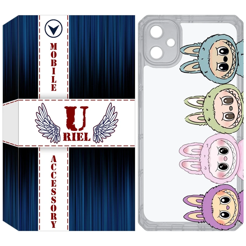 کاور یوریل مدل Clear کد 101 طرح لبوبو Labubu مناسب برای گوشی موبایل سامسونگ Galaxy A05