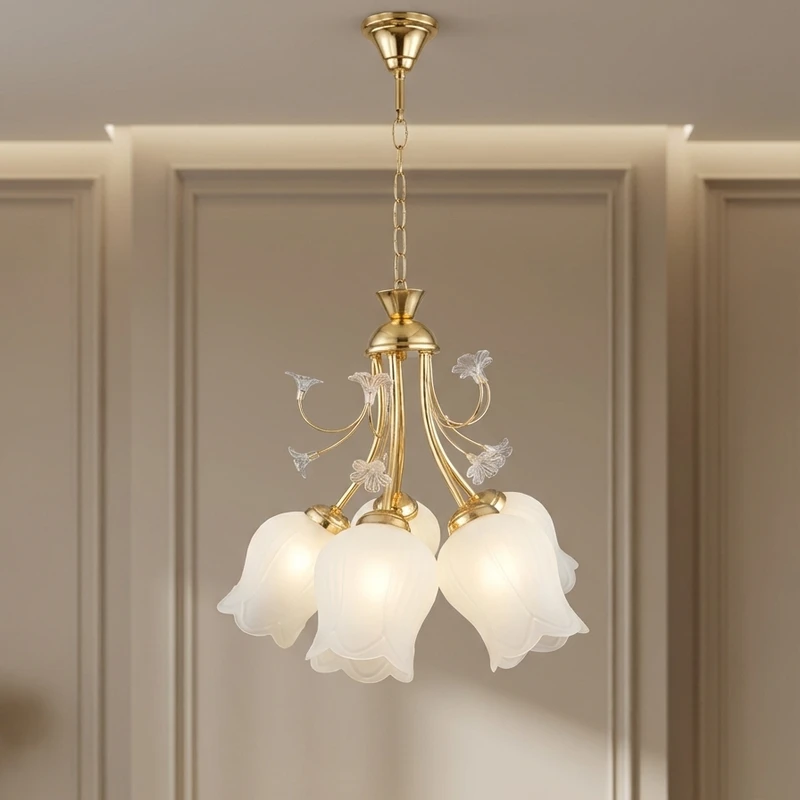 لوستر 5 شعله شاهان تک مدل GILASI/SA05