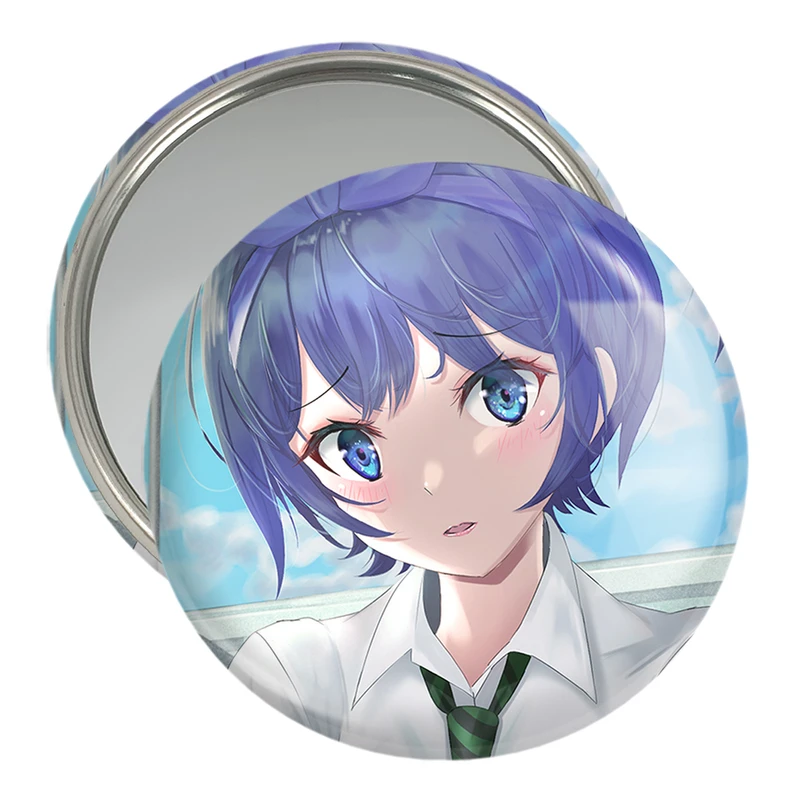 آینه جیبی خندالو مدل رکا انیمه کانوجواوکاری  کد 18161