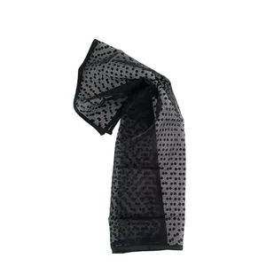 روسری زنانه مدل مینی اسکارف خال خالی