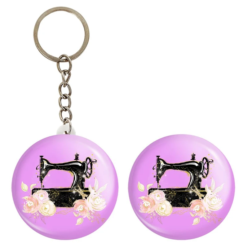 پیکسل خندالو مدل چرخ خیاطی کد 28007 به همراه جاکلیدی