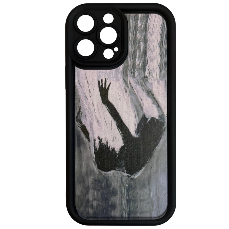 کاور مدل سولید طرح نقاشی رنگ روغن کد 499 مناسب برای گوشی موبایل اپل iPhone 13 Pro Max