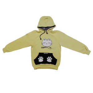 هودی دخترانه طرح گربه کد 607