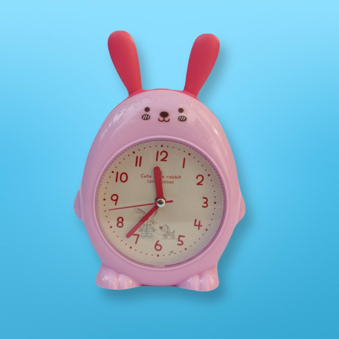 ساعت رومیزی کودک طرح خرگوش