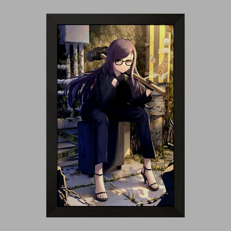 تابلو خندالو مدل هیزورو انیمه سامر تایم رندرینگ SUMMER TIME RENDERING  کد 22298