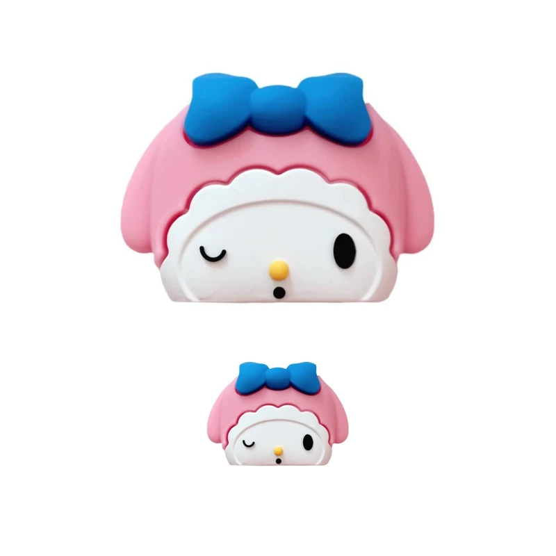 محافظ کابل طرح فانتزی خرگوش مدل My Melody به همراه محافظ شارژر دیواری مجموعه 2 عددی