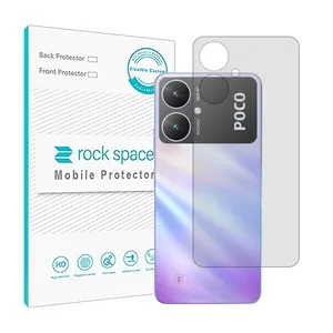 Transparent Rockspace HyGEL model back protector suitable for Xiaomi Poco M6 mobile phone