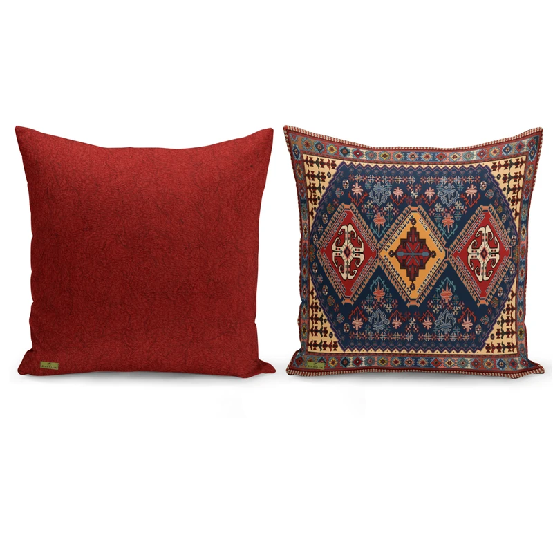 کاور کوسن ریحانلوکس مدل سنتی کد RH116 سایز 43*43 سانتی متر مجموعه دو عددی