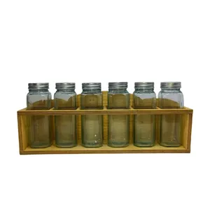 ست جا ادویه 6 پارچه مدل مک کارتی کد 063 به همراه استند 