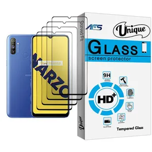AFS Unique Glass MIX004 Screen Protector For Realme Narzo 10A Pack Of 4