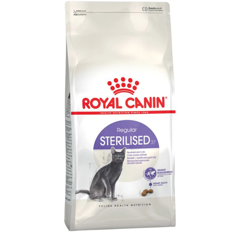 غذای خشک گربه رویال کنین مدل sterlized وزن 4 کیلوگرم