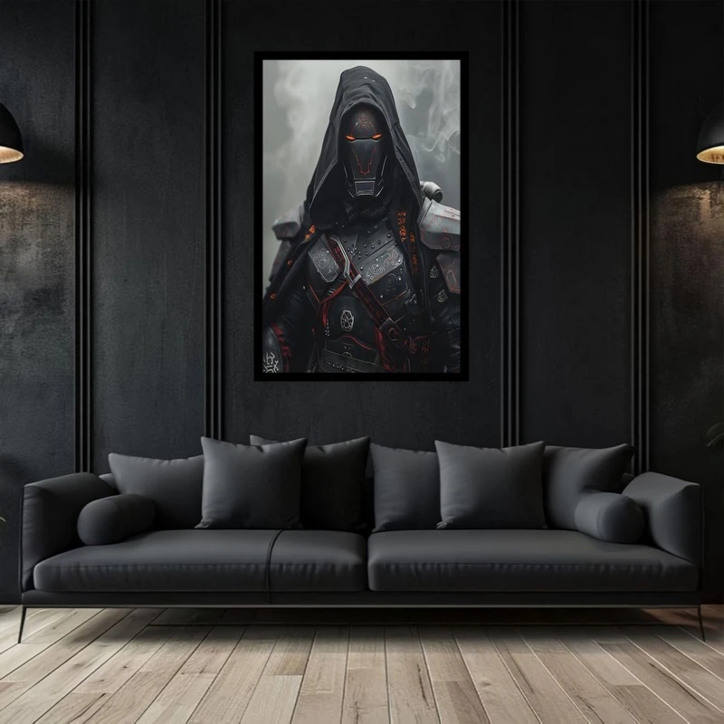 تابلو بکلیت طرح نقاشی و هنر دیجیتال شخصیت سینمایی مرد اهنین مدل B-bu2755