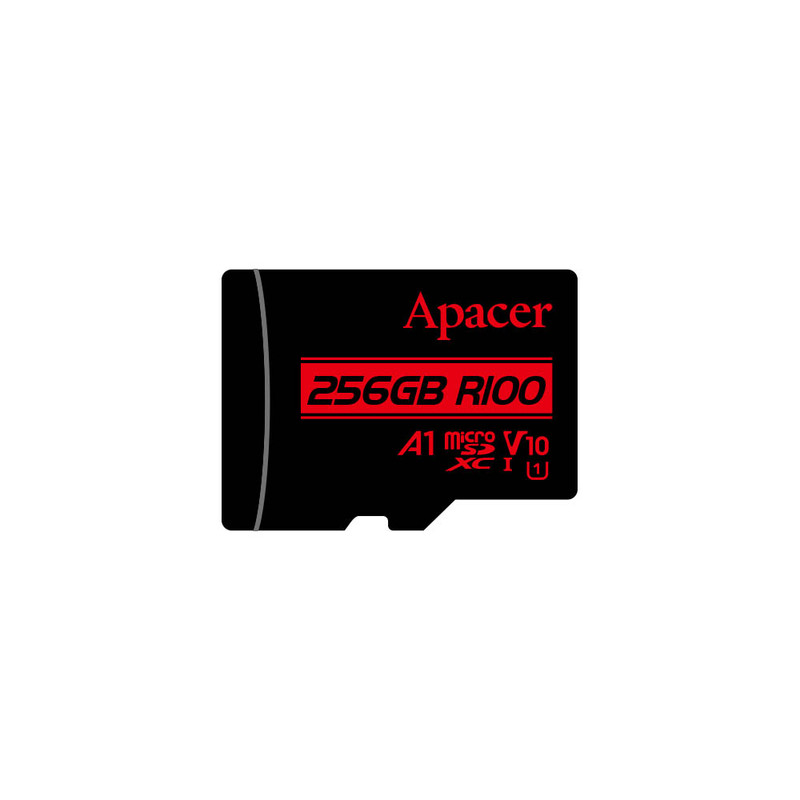 کرات حافظه microSDXC اپیسر مدل R100 کلاس 10 استاندارد UHS-I U1 سرعت 100MBps ظرفیت 256 گیگابایت