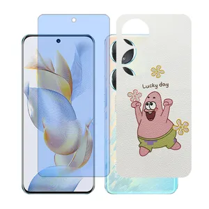 Glass together model blue cut screen protector suitable for Honor 90 mobile phone with back cover sticker