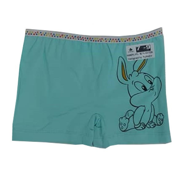 شورت دخترانه طرح خرگوش رنگ ابی
