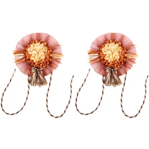  پرده جمع کن طرح گل بسته 2 عددی