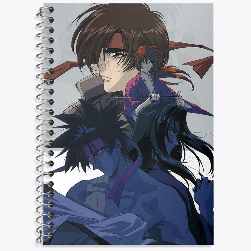 دفتر لغت 50 برگ خندالو طرح انیمه رورونی کنشین کد 34902