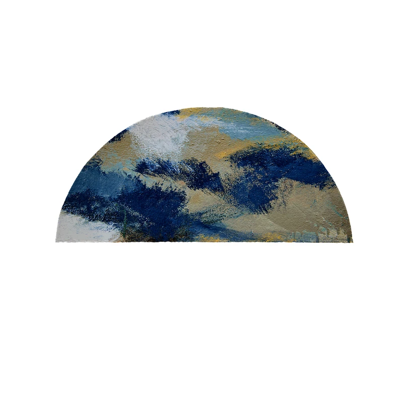   پادری مدل نیم دایره طرح  ابر و بادی کد 9049 سایز 90×45 سانتی متر