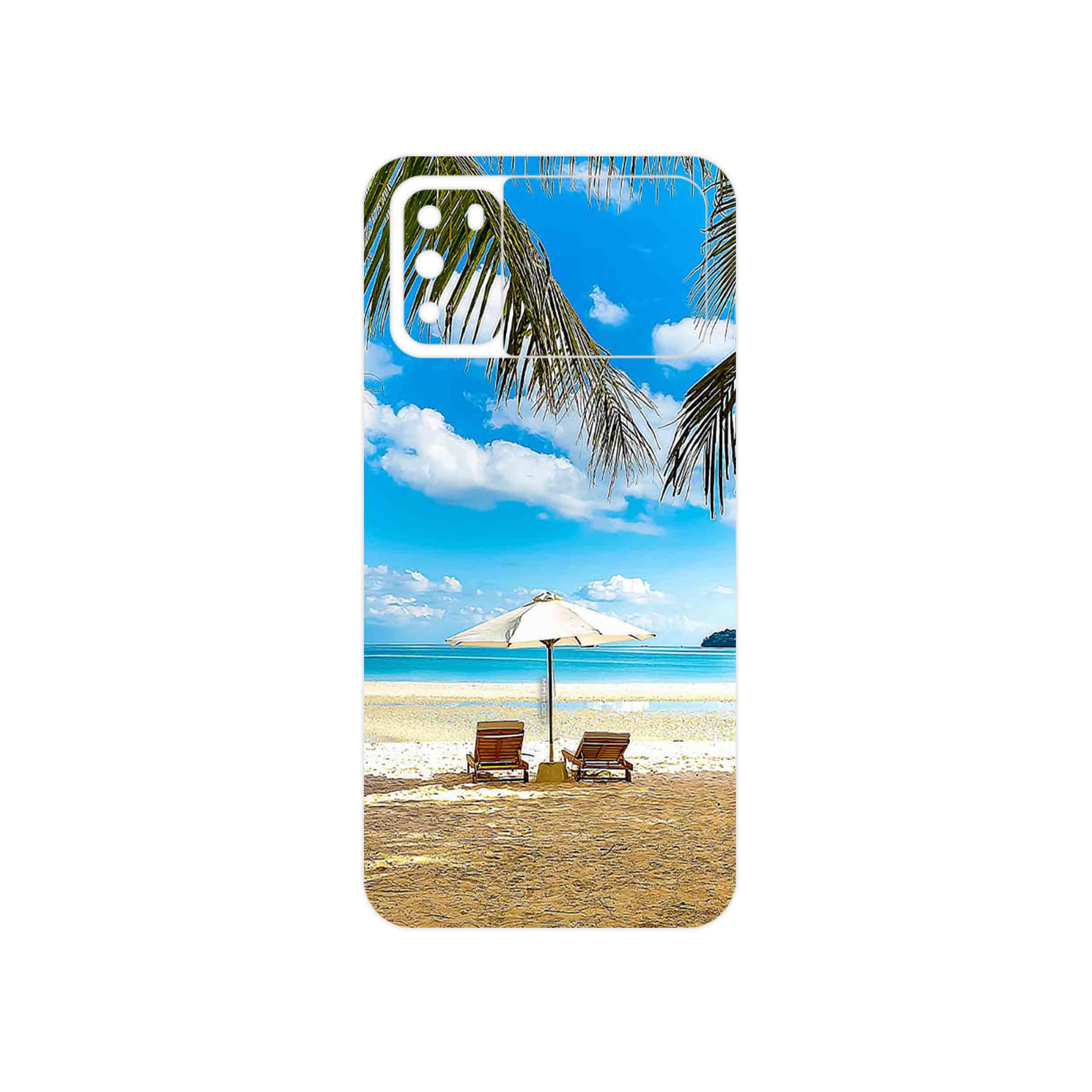 برچسب پوششی ماهوت مدل Beach مناسب برای گوشی موبایل شیائومی Poco M3