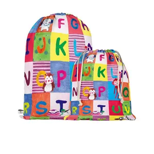 کوله پشتی ورزشی مدوپد مدل حیوانات الفبا md00179 بسته 2 عددی