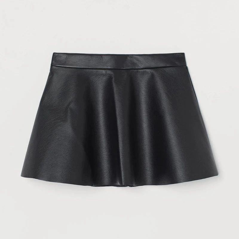 دامن زنانه مدل کلوش چرم کد 7413