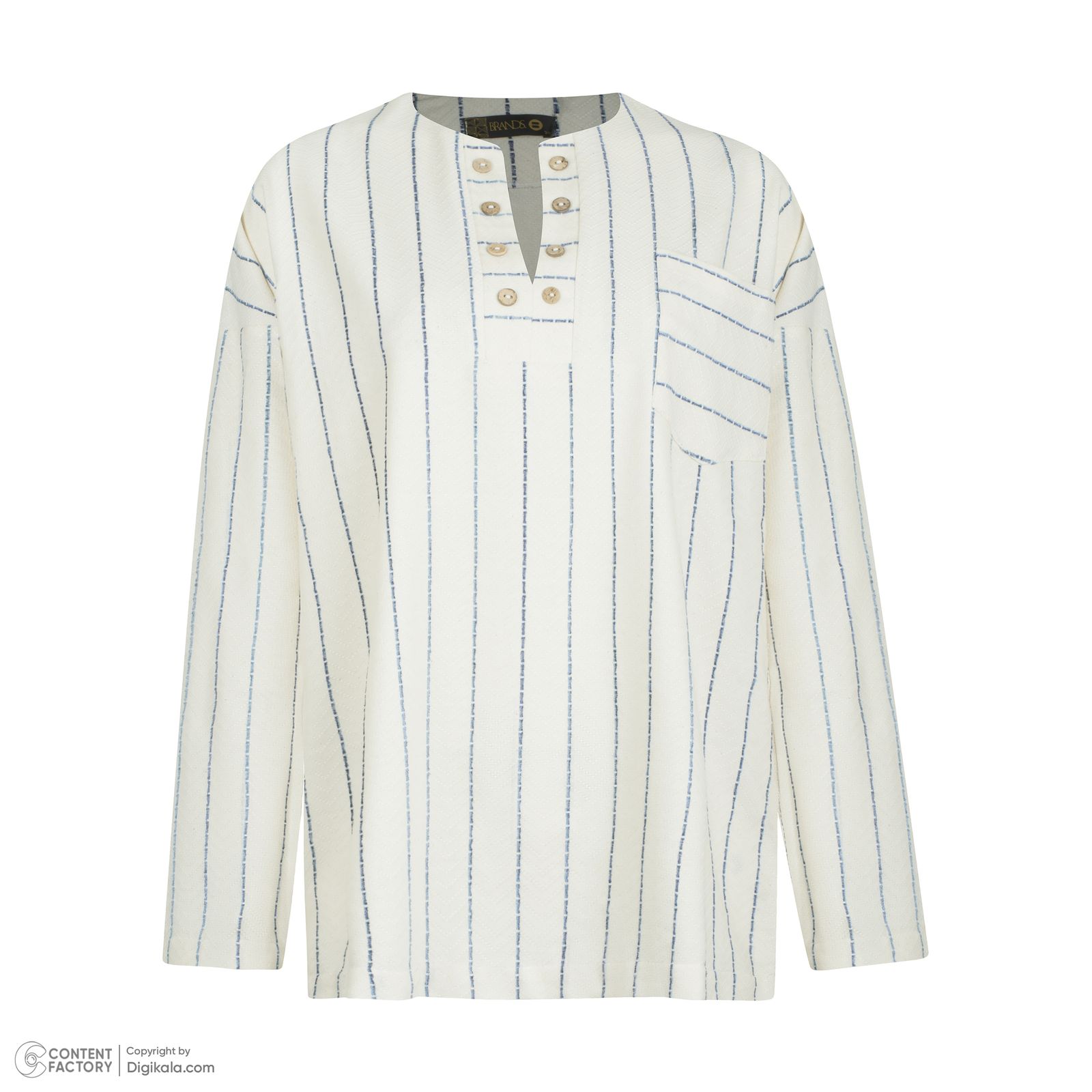 تونیک آستین بلند زنانه برندس مدل 71199C07 رنگ کرم - - 3