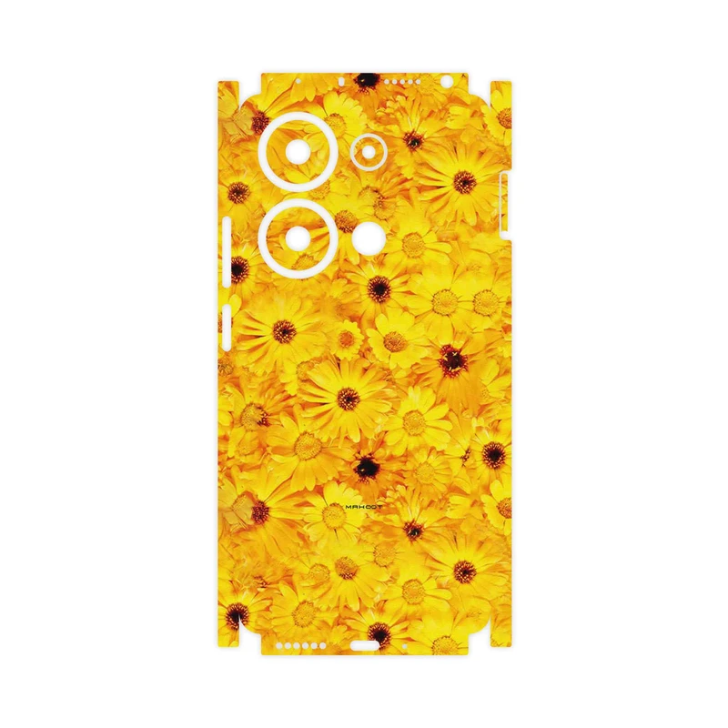 برچسب پوششی ماهوت مدل Yellow_Flower-FullSkin مناسب برای گوشی موبایل شیائومی Poco M6 Pro 4G