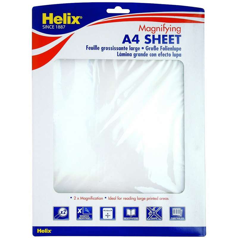 ذره بین صفحه ای هلیکس مدل A4 Sheet ذره بین صفحه ای هلیکس مدل A4 Sheet