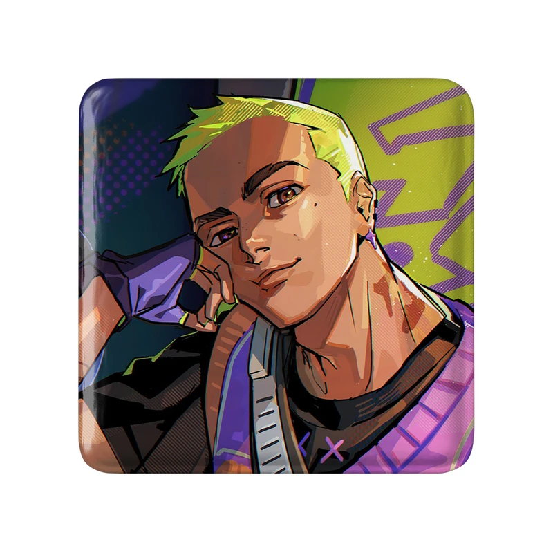 مگنت خندالو طرح بازی ولورانت (Valorant) مدل مربعی کد 33081