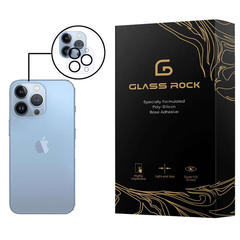 محافظ لنز دوربین گلس راک مدل FLR-Glass مناسب برای گوشی موبایل اپل iPhone 13 Pro