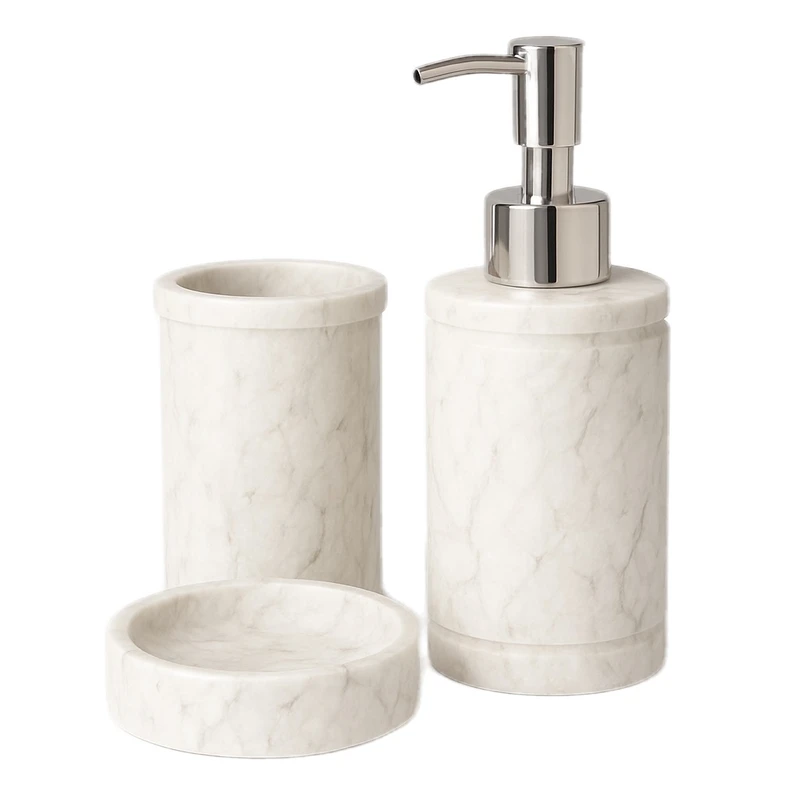 ست سرویس بهداشتی 3 تکه مدل مرمریت