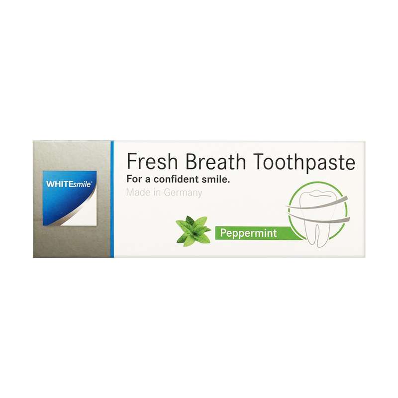 خمیر دندان وایت اسمایل مدل از بین برنده باکتری ها و بوی بد دهان Fresh Breath حجم 75 میلی لیتر خمیر دندان وایت اسمایل مدل از بین برنده باکتری ها و بوی بد دهان Fresh Breath حجم 75 میلی لیتر