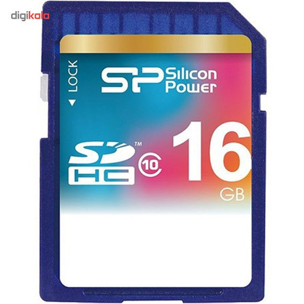 کارت حافظه ی SDHC سیلیکون پاور کلاس 10 - 16 گیگابایت 1