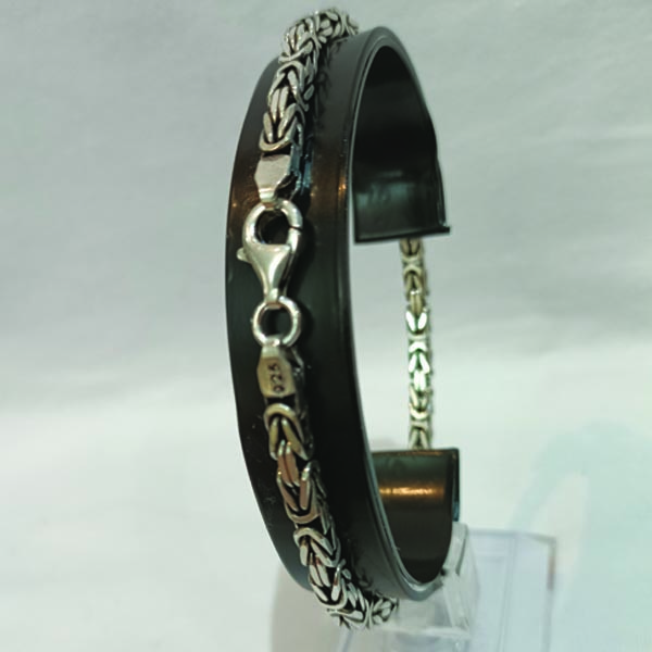 دستبند نقره مردانه مدل TBSKRALDAS22