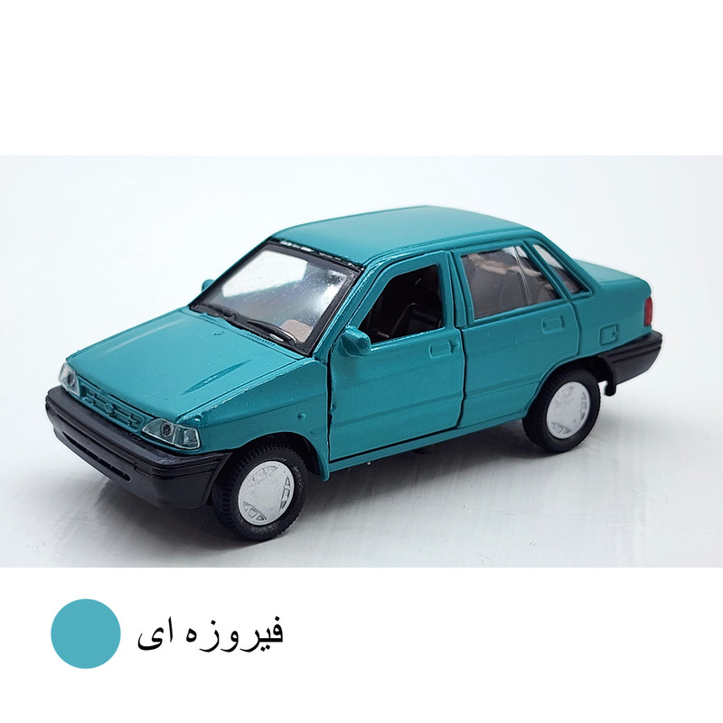 ماشین بازی ناب سل مدل فلزی درب بازشو پراید طرح عقبکش