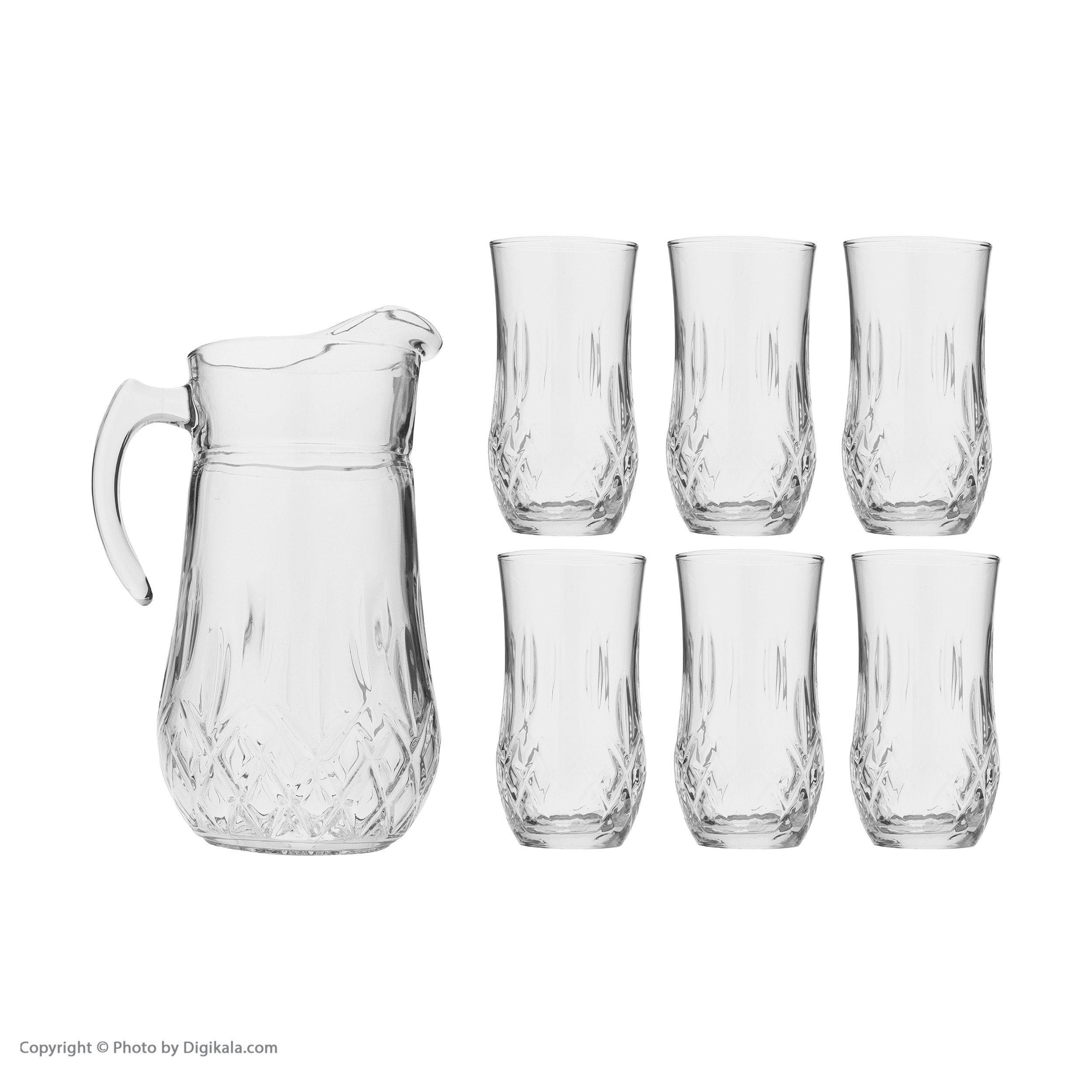 ست پارچ و لیوان 7 پارچه نوری تازه سری لیونا مدل 192102W