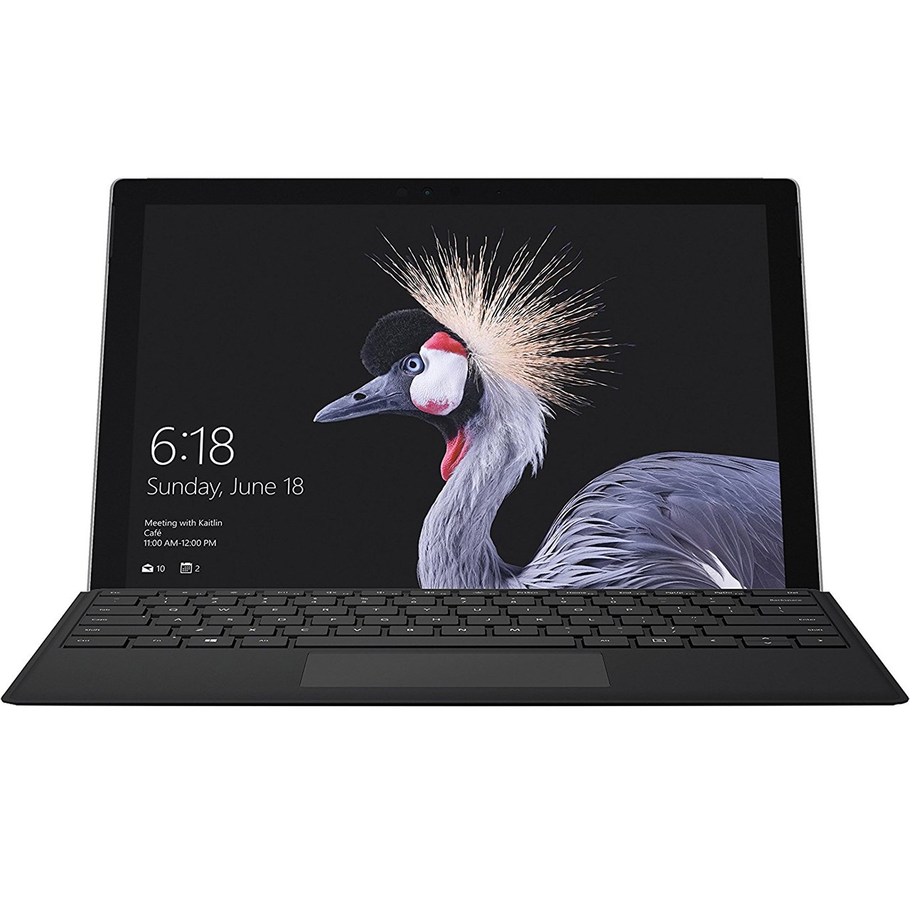 تبلت مایکروسافت سیم کارت خور مدل Surface Pro 2017 - B به همراه کیبورد مشکی مایکروسافت و کیف Golden Guard - ظرفیت 128 گیگابایت