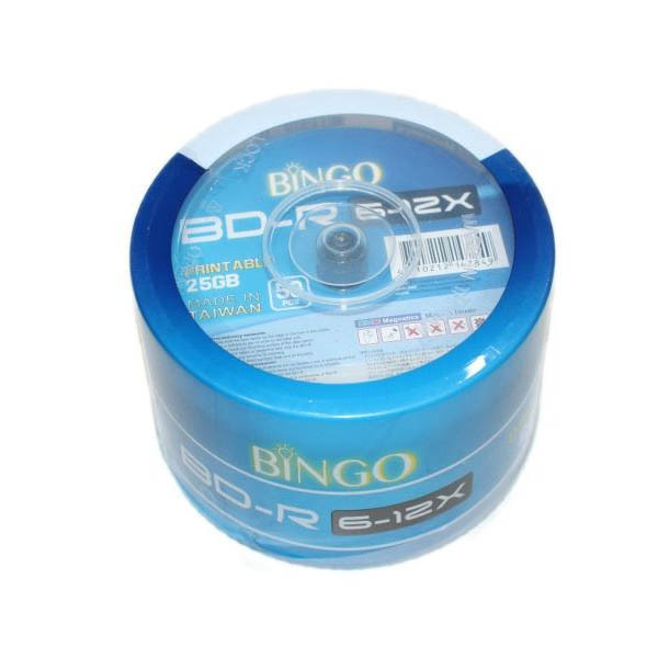بلوری خام بینگو مدل BD-R 6-12X بسته 100 عددی