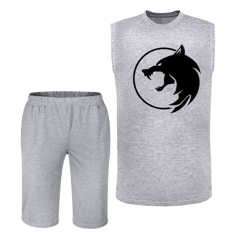 ست تاپ و شلوارک مردانه مدل گرگ کد BA44 T