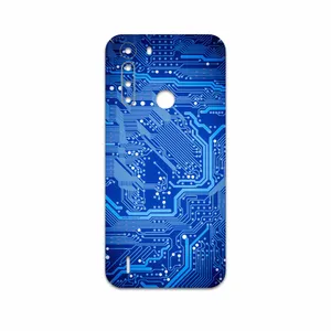 MAHOOT Blue Printed Circuit Board Cover Sticker for Motorola One Fusion